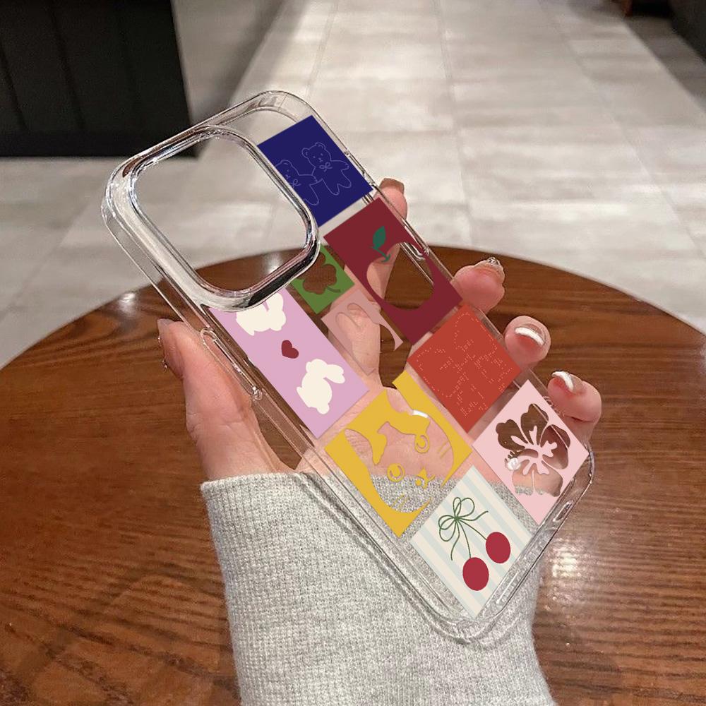 Acrylic Phone Case For iPhone 11 13 16 ProMax Case iPhone 13 14 15 ProMax 12 13 ProMax Case Samsung A55 A05S A54 A06 S22 A15 S23 A12 A22 A52S Cartoon