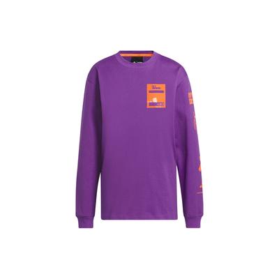 X Ivy Park Collaboration Ss23 Logo Print Crew Neck Long Sleeve T-Shirt Unisex Tops Purple HR2865