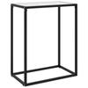 Day and Night - Day and Night White Tempered Glass Console Table 60x35x75 Cm