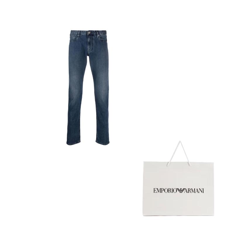 Emporio Armani FW22 Jeans Men's Blue 8N1J06-1G19Z-0942