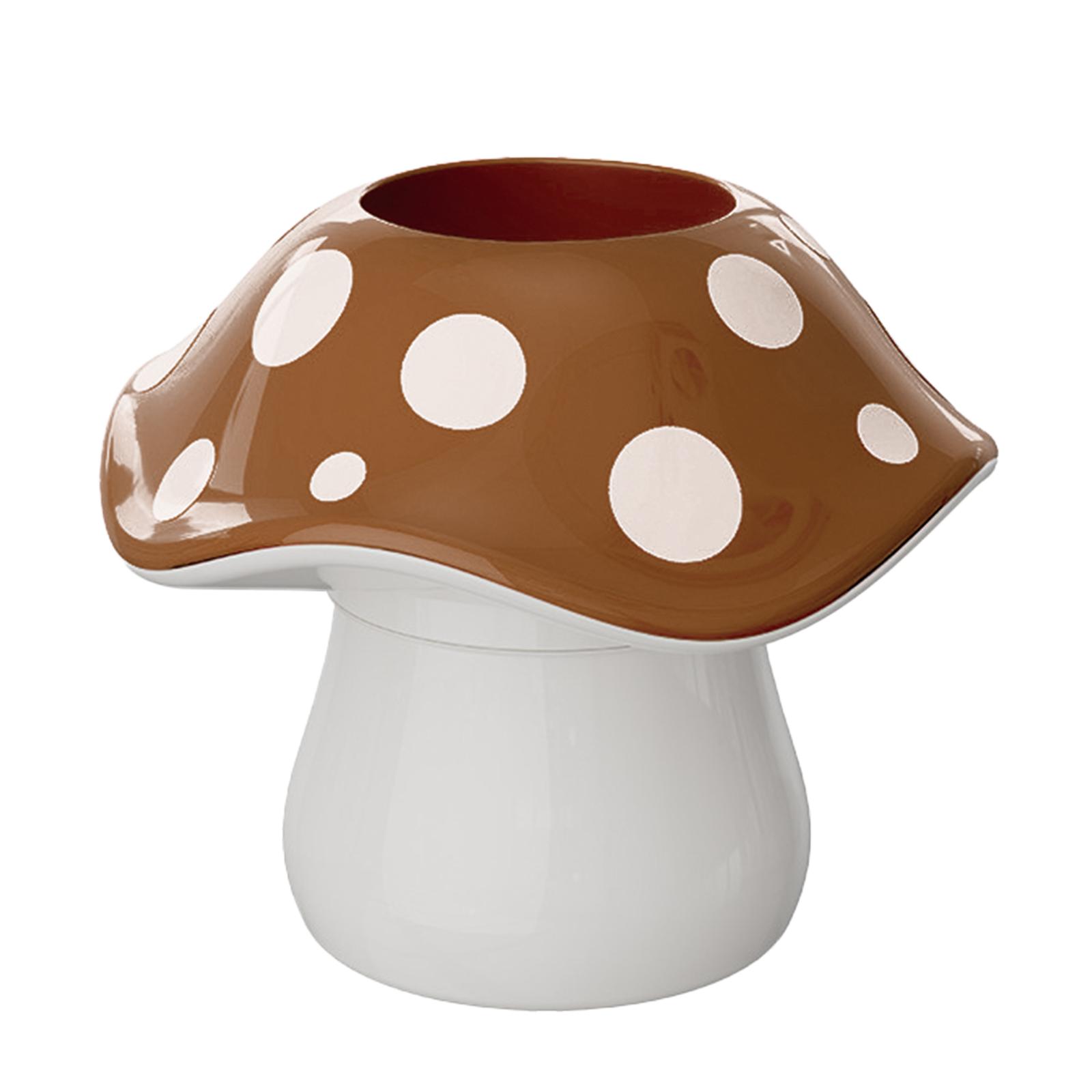 

Entrance circular mushroom storage bin, office desktop pen holder, makeup storage bin