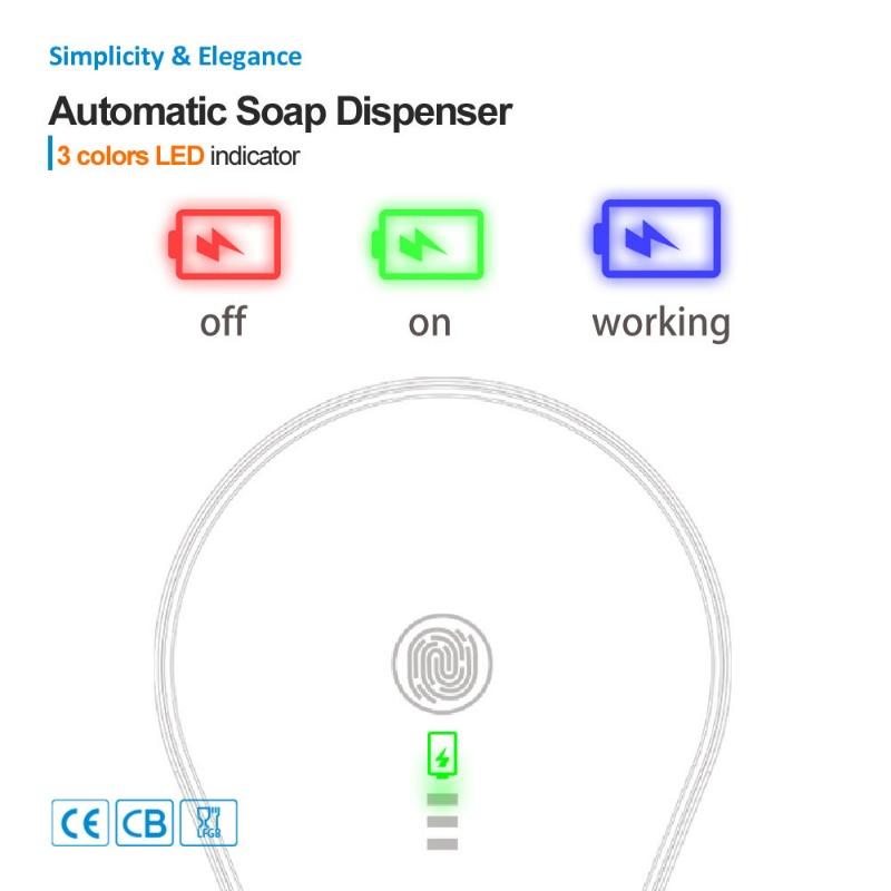 1PC Automatic Induction Foam Hand Sanitizer Electric Washing Phone Induction Soap Dispenser