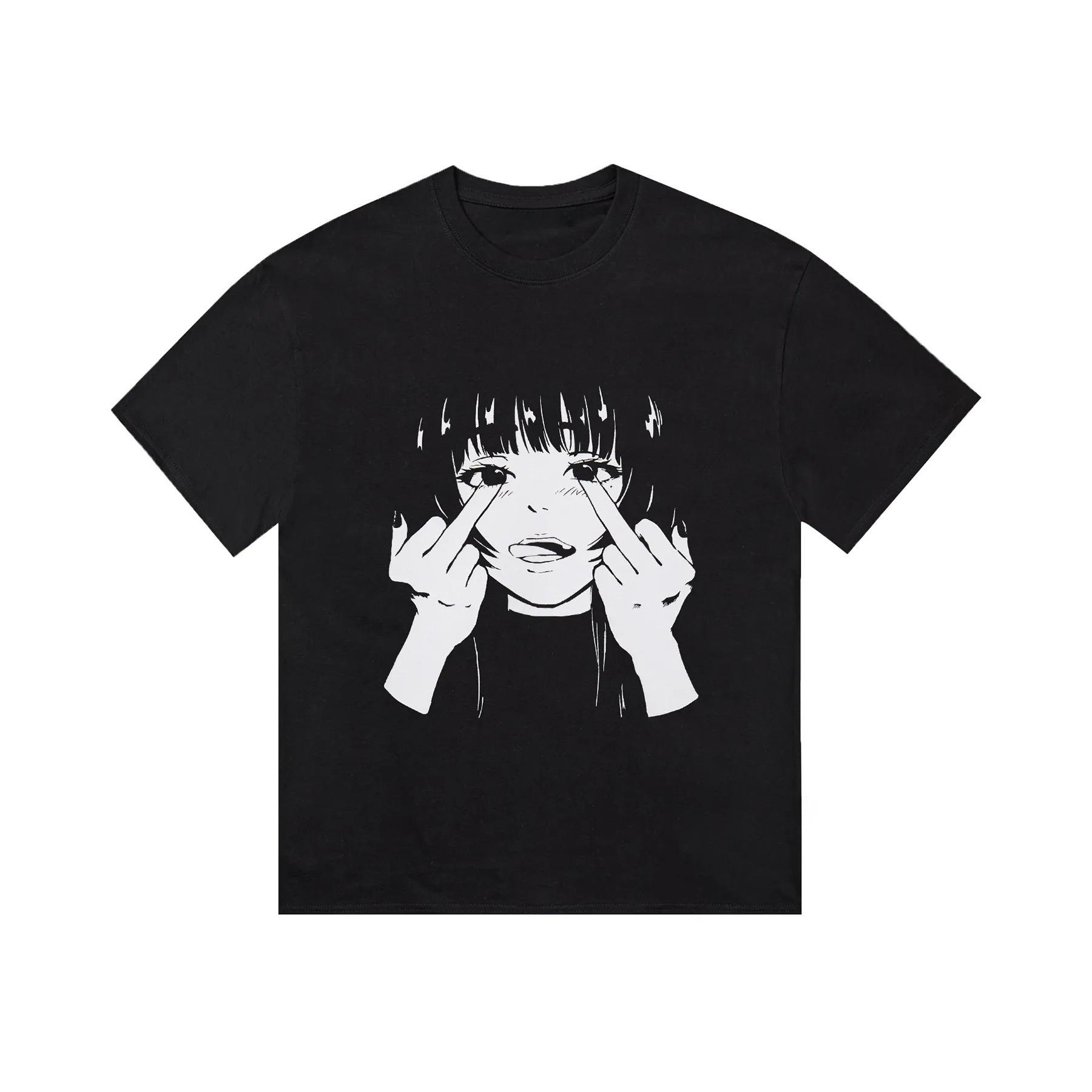 

2025 Новая летняя повседневная футболка с коротким рукавом с принтом, хлопковая, обычного кроя, с круглым вырезом, дышащая, свободная, унисекс, мужская, женская одежда 2XL