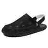Men Sandals Outdoor Beach Slippers Fashion Korean Style Genuine Leather Shoes