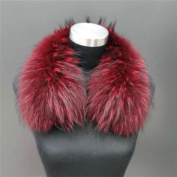 Fox Fur Square Collar Real Fur