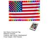 American Flag LED Light, 3x5 FT Weatherproof Outdoor Patriotic Flag with Multi-Color LED Lights for 4th of July Memorial Day Veterans Day Decorations