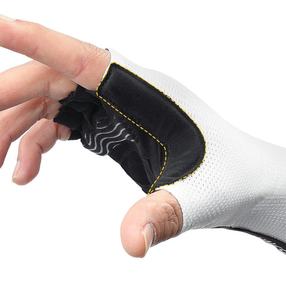 VILICO A0106 1 Pair Size M Outdoor Cycling Fishing Gloves Half Finger Shock Absorbing Breathable Bike Gloves