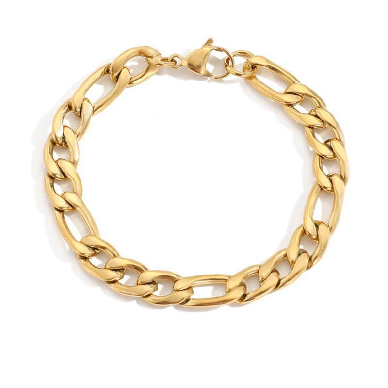 eManco European Titanium Steel Irregular Bracelet for Girls - Versatile, Non-Fading Stainless Steel Jewelry