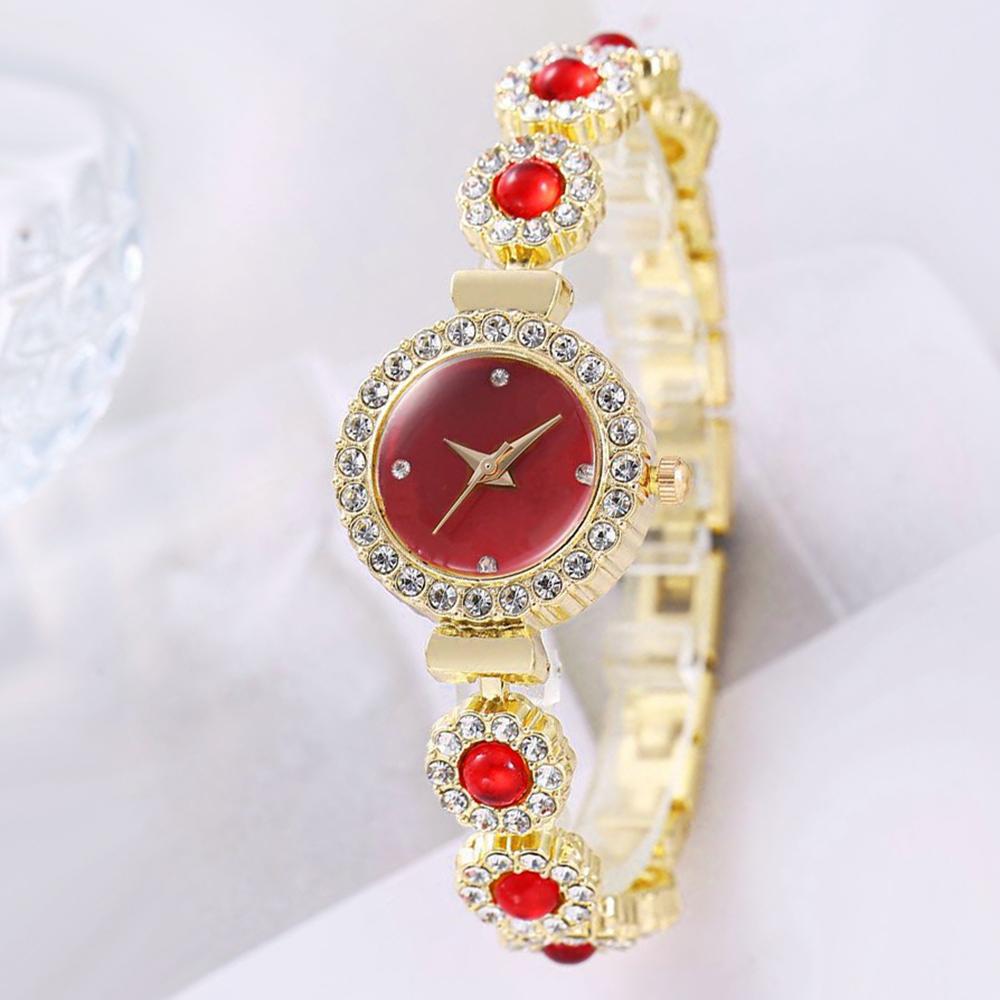 Nowa Moda Zegarki Damskie Prosty Zegarek Bransoletka Akrylowy Diament Zegarek Damski Zegarek Damski Luksusowy Zegarek Kwarcowy Relogio Feminino