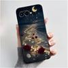 Handyhülle für TCL T-Mobile Revvl 8 T Telefon 3 Hülle Luxus Niedlicher Liebeshase Lustig Schwarzes TPU Weiches Silikon Schutz-Rückseite
