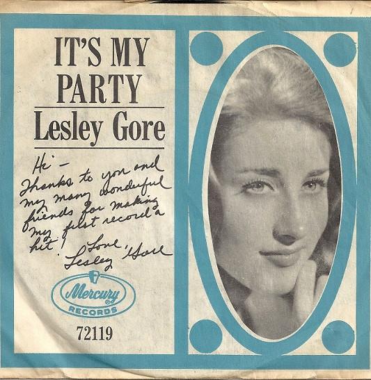 

7inch Record LESLEY GORE - It s My Party 72119 Mercury 1963 US Rock Used