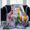 1pc Tinker Bell Printing Blanket - Soft, All-Season Throw for Office Blanket,  | Personalized Gift with Adorable Cartoon Design