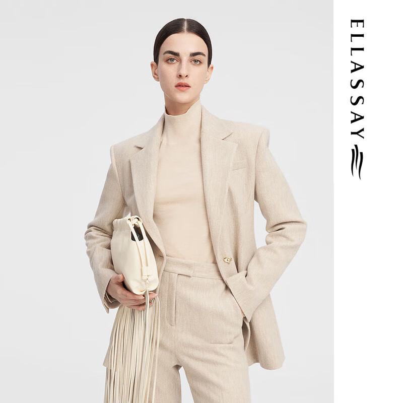 

ELLASSAY Women s Simple One-Button Blazer XS
