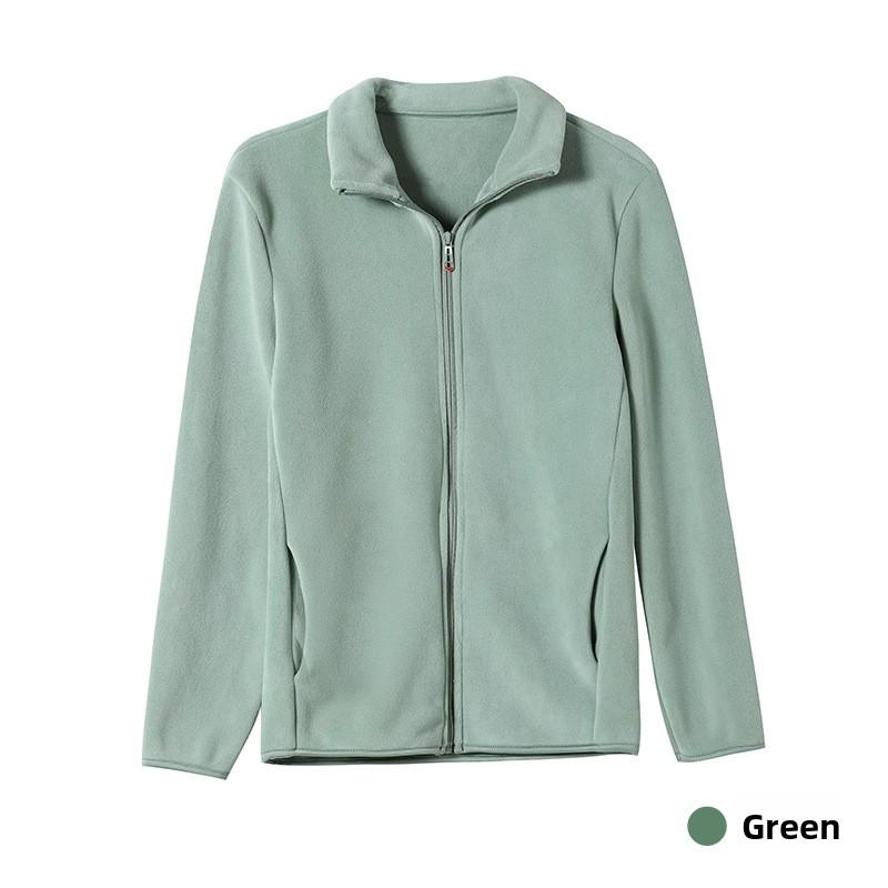 Double-Sided Fleece Jacket for Men and Women, Fleece-Lined Thickened Winter Sweatshirt for Women, Warm Softshell Jacket with Inner Liner