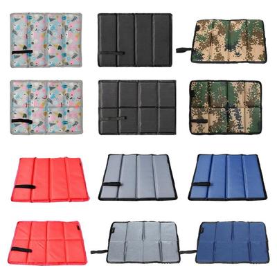 Tapete de Acampamento ao Ar Livre Portátil Dobrável Pequeno Tapete de Piquenique Tecido Oxford Almofada de Praia à Prova de Umidade para Acampamento Caminhada