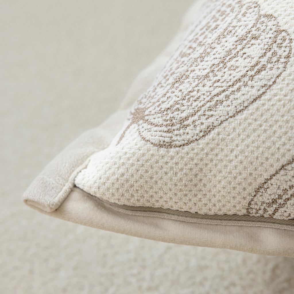 Simple Beige Throw Cushion Cover 45X45 Cojines Decorativos Para Sofa Headboards Pillow Cover Square Pillowcases