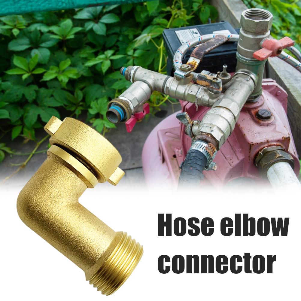 90 Degree Elbow Connector for Garden Hose Lawn Water Pipe Fitting Adapter