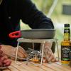 1Pcs Camping Mini Stove Stand Stainless Steel Foldable BBQ Grill Stand Barbecue Stove Grill Rack Cooking Picnic Accessories