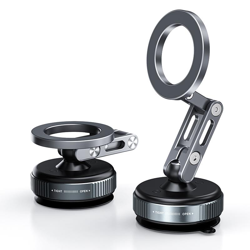 Boneruy New X53 360Degree Rotation Desktop Vacuum Suction Phone Holder Universal Vacuum Adsorption Suction Magnetic Phone Holder Magnetic чёрный