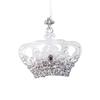Acrylic Christmas Tree Ornaments Semi-Transparent Gradient Snowflake Hanging Decor with Bell for Holiday Festive Decoration