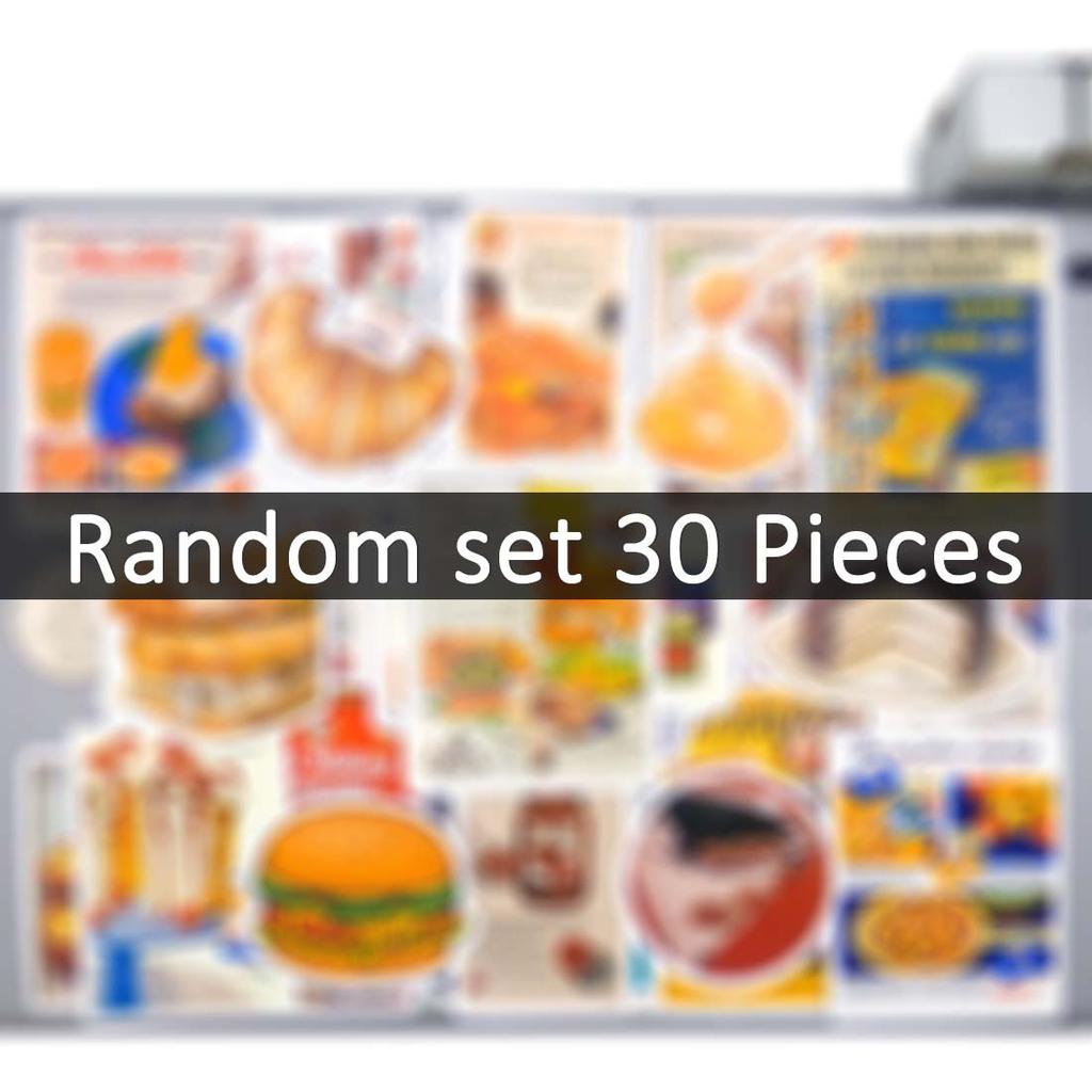 Retro Food Poster Stickers Yummy Dessert Cake Bread Jam Art Graffiti For Diy Creative Decoration Funny Sticker 203050Pcs