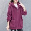 Sherpa Jacket for Women Zip Up Fuzzy Fleece Jacket Oversized Warm Fluffy Hooded Coat Winter Fall Casual Outerwear with Pockets
