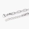 5 Double Hole Link Surgical Steel Chain Bracelet (C2501AC1226_SV)