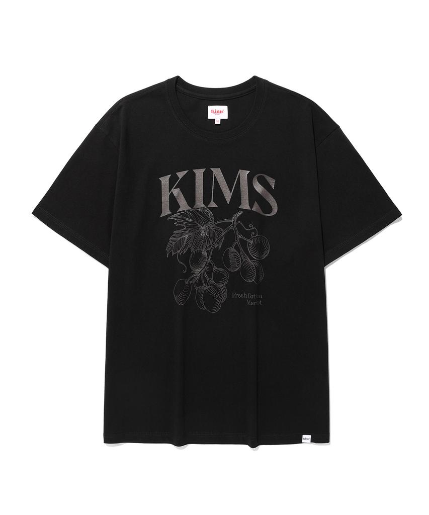 Kimseupeulesikoteunmakes (Unisex) Berry Sketch Tee Black
