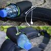 Riñonera deportiva con soporte para botella de agua, cintura ajustable, bolsa para guardar botellas de agua y teléfono, tira reflectante, varios compartimentos