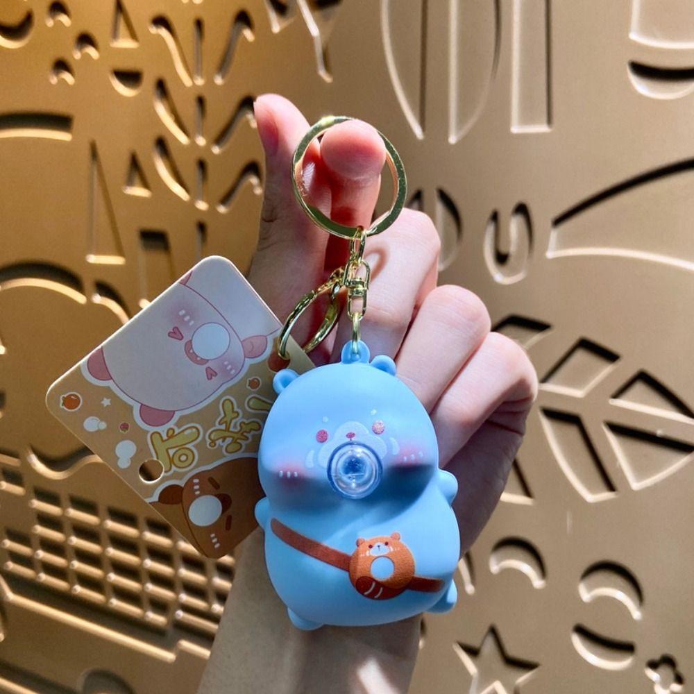 Cartoon Capybara Silica Gel Key Ring Animal Slow Rebound Toy Slow Rising Squeeze Toy  Children Toys