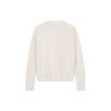 Calvin Klein V-Neck Solid Color Pullover Sweater Women Tops Off-White J220488-ACF