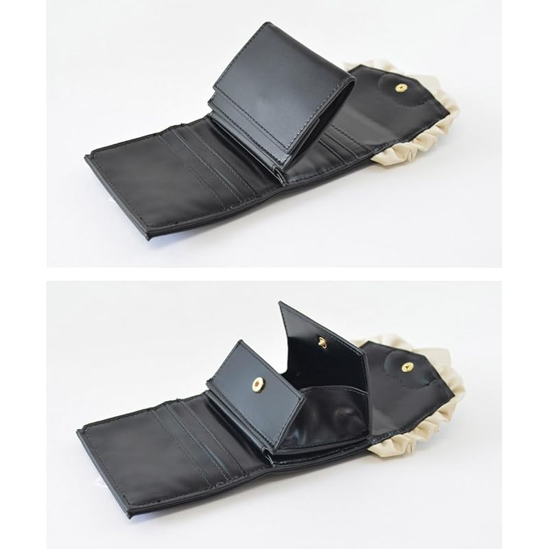 [SecretDoor] white trifold wallet ladies trifold wallet compact wallet mini wallet woman mini brand cute compact folding wallet easy to use large