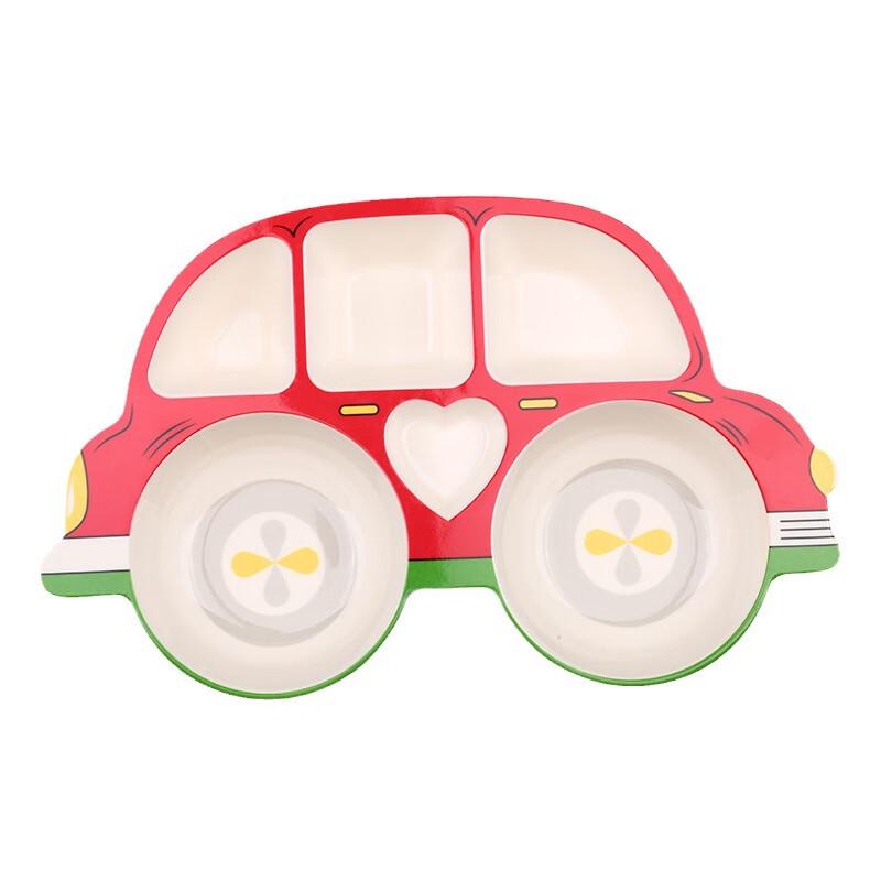 WUHE Детская мультяшная тарелка для ужина с разделителями