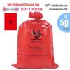 Autoclavable Red/Yellow Biohazard and Medical Waste Disposal Bags