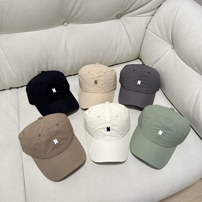 Summer Baseball Hat Male and Female Couple Shade Casual Versatile Small Letter Simple Soft Top Cap Embroidery