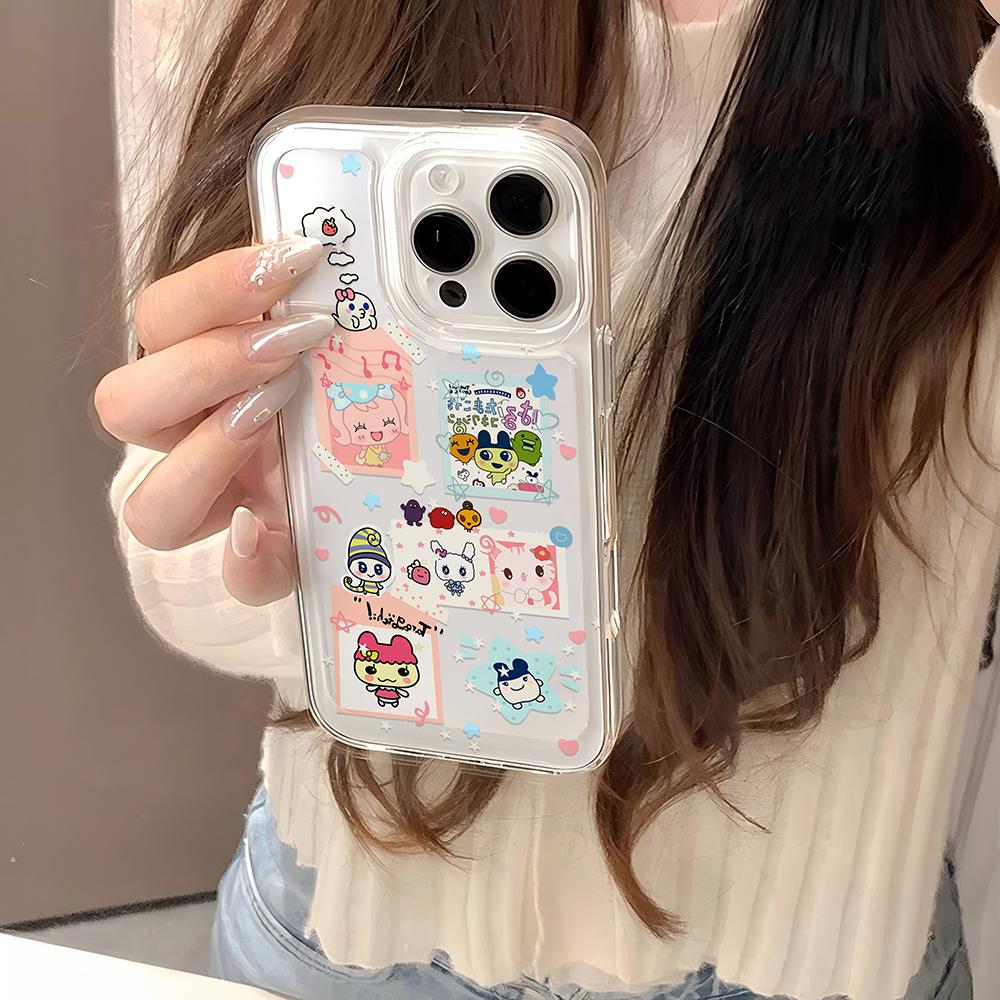 Kawaii Tamagotchi Game Phone Case For Oppo Realme C63 C53 10 9 C30 C15 C20 C21 C21Y C31 C33 C35 C55 14 11 5 Pro 5G Clear Cover