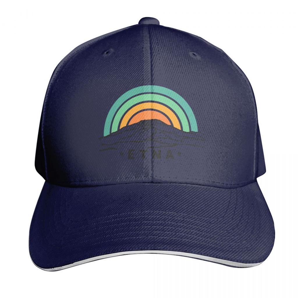 Etna Volcano Mongibello Montebello Sicilia Etna Sicily Baseball Cap Men Women Casual Summer Sport Sun Cap