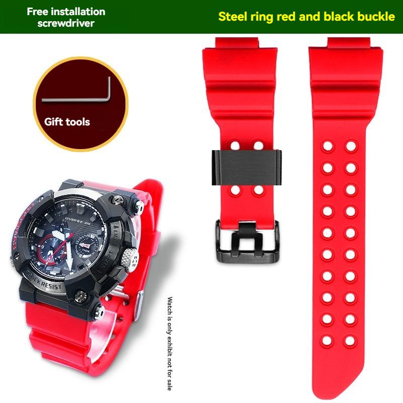 GWF-A1000 silicone watchband For Casio G-SHOCK frogman 5623 GWF-A1000-1A/1A2/1A4 Waterproof resin silicone strap Men s wristband For GWF-A1000