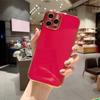 Candy Color 6D Electroplating Is Suitable for iPhone17ProMax Apple 16/15 Solid Color Fine Hole Silicone Mobile Phone Case X