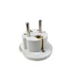 16A Plug Heavy Duty Pure Copper EU Converter Plug US UK Korea Russia Outlet Overload Safe Grounded White ABS Adapter Home Travel