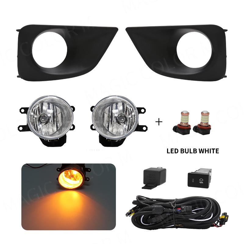 For Toyota Vios/Yaris Sedan 2013 2014 2015 2016 2017 Led Fog Light Daytime Running Lamp DRL Turn Signal Auto Car Accessories 12V