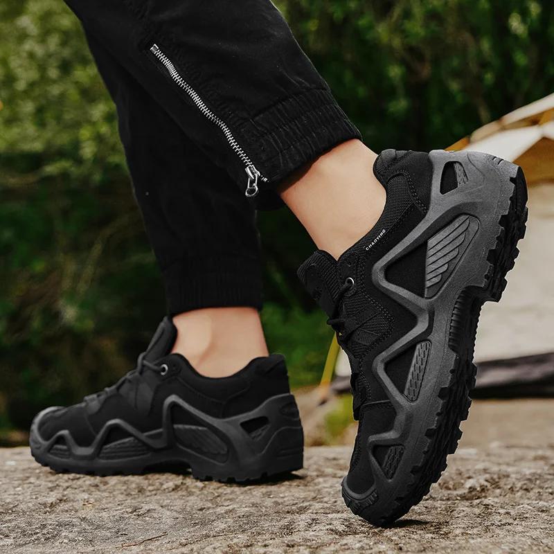 Fashion Men's Tooling Boots Fashion Outdoor High Tops Outdoor Sports Platform Non-slip Winter Mans Hiking Ankle Boot Casual New Style