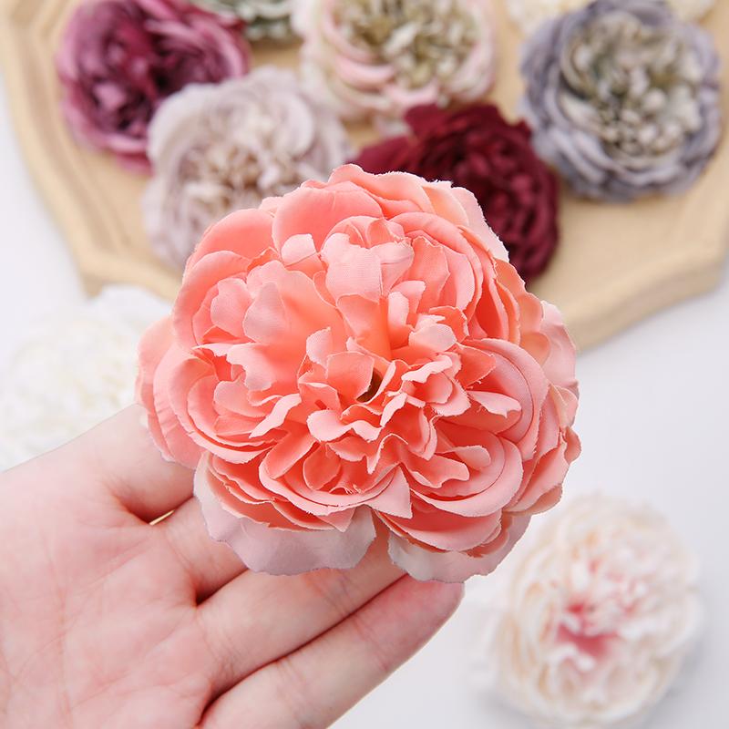 3/5Pcs Artificial Flower Head Party Birthdays for Home Room Decoration New Year's Wedding Decor Gifts Valentine's Day Supplies
