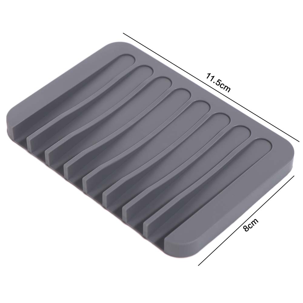 2Pcs Creative Soap Container Self Draining Soap Saver Tray Soap Dish Holder  Bathroom Accessories
