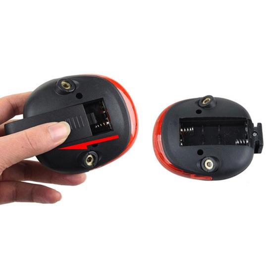 Lumină Spate Bicicletă LED Intermitentă Linie Paralelă Lampă de Avertizare Siguranță Bicicletă Montană