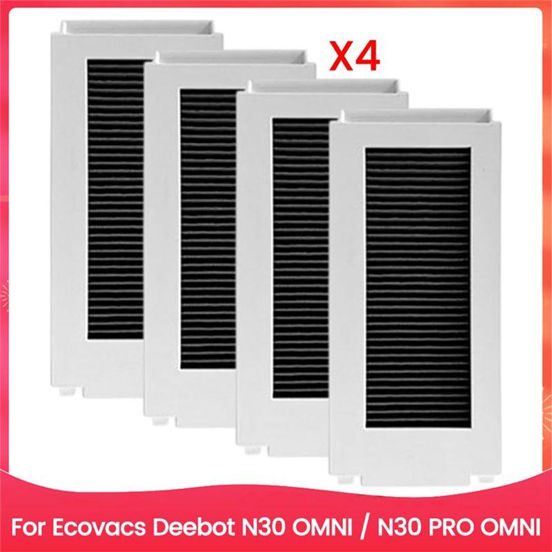 

AEE4-Hepa Filters For Ecovacs Deebot N30 OMNI / N30 PRO OMNI,Vacuum Filter Replacement Parts Accessories Kit