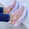 Nuove Scarpe Singole Casual di Taglia Grande per Donna in Primavera ed Estate, Caratterizzate da Suola Piatta, Tessuto Intrecciato Traspirante, Velcro, Rete Casual