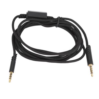 Gaming Headset Sound Cable Headphones Replacement Cable with Silent Control Switch for Logitech for