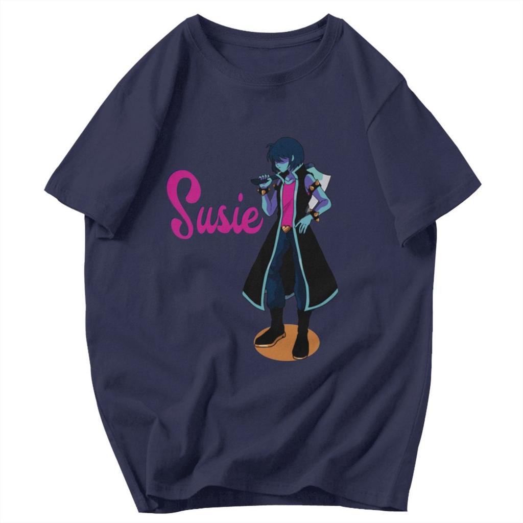 Men T Shirt Deltarune Susie Summer Y2K Graphic Short Sleeve Unisex Clothing T Shirts