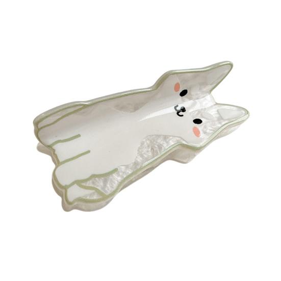 Women Hair Clip Cartoon Cat Dog Shape Hair Claw Anti-slip Teeth Large Size Back Head Shark Hair Claw Hair Accessories